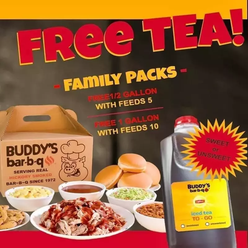 Buddy's bbq family packs