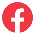 red facebook icon